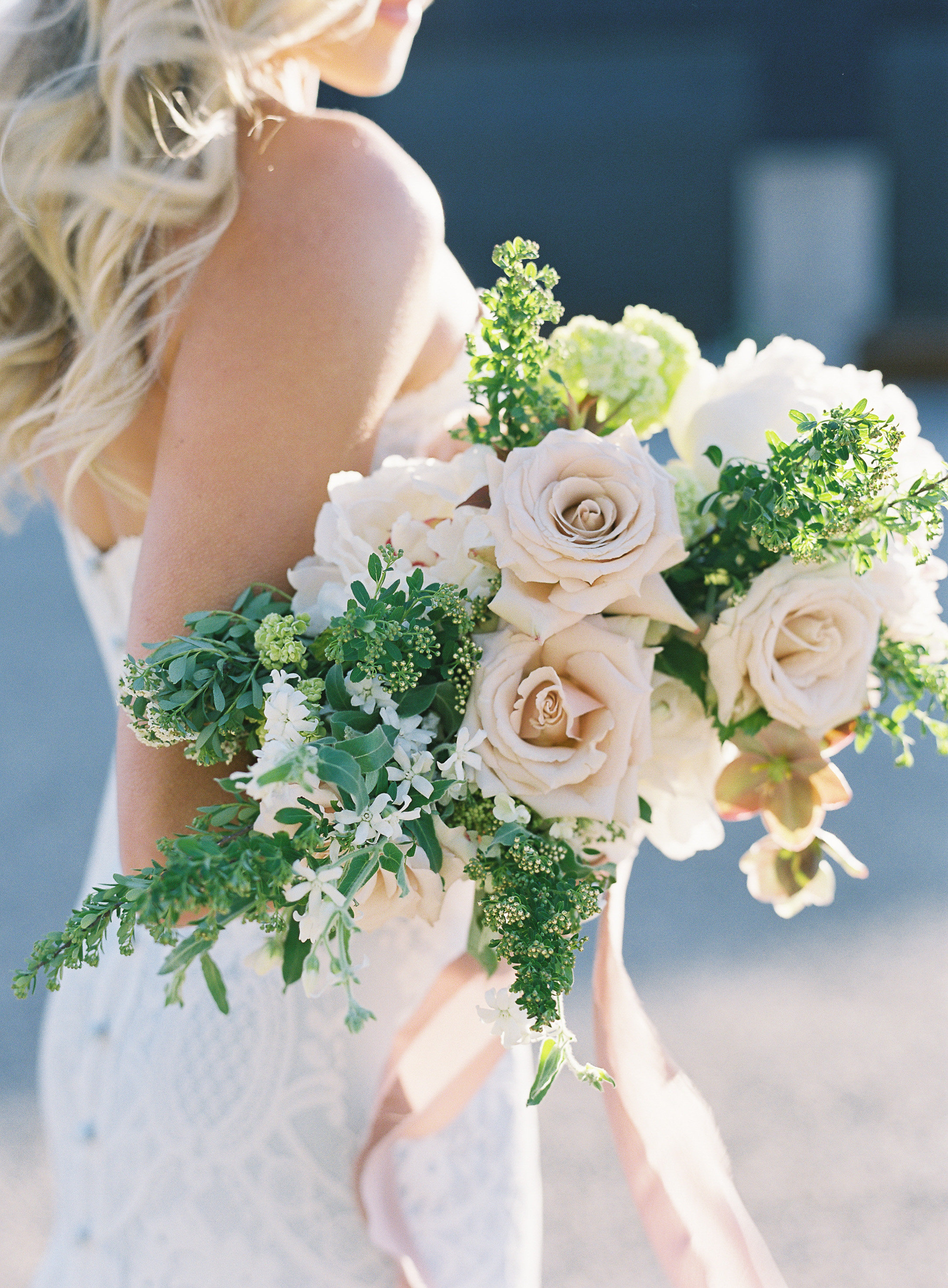 Lush bridal bouquet by With Love Floral Co